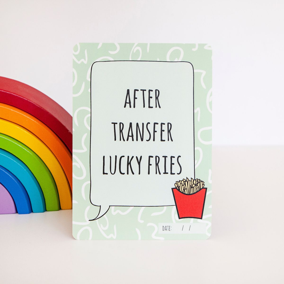 lucky-fries-after-ivf-transfer-fertility-treatment