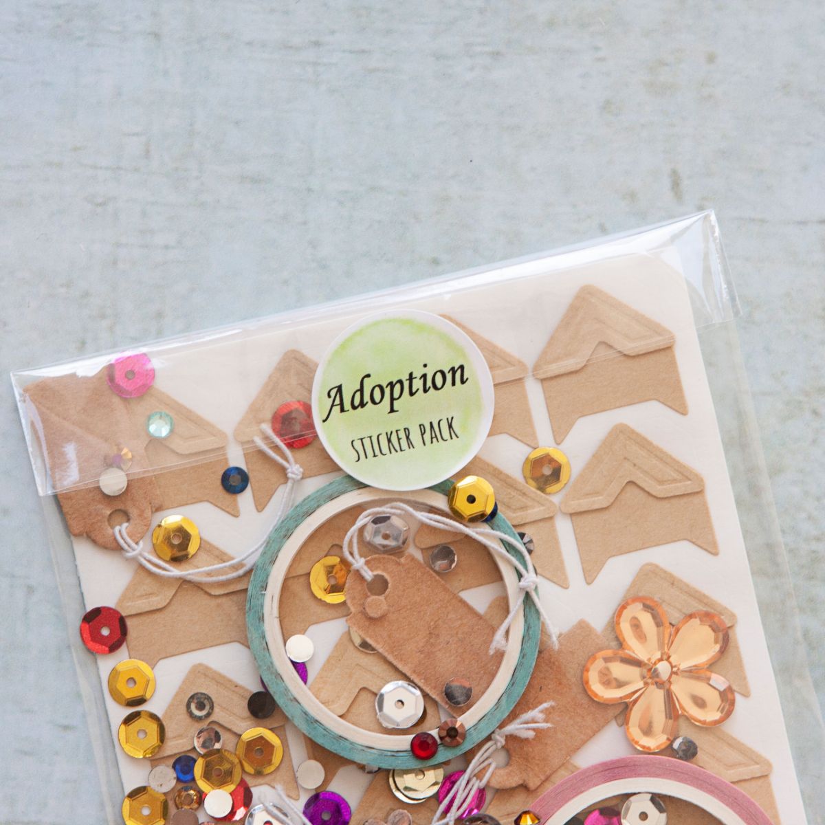 Scrapbook Stickers - Adoption Baby