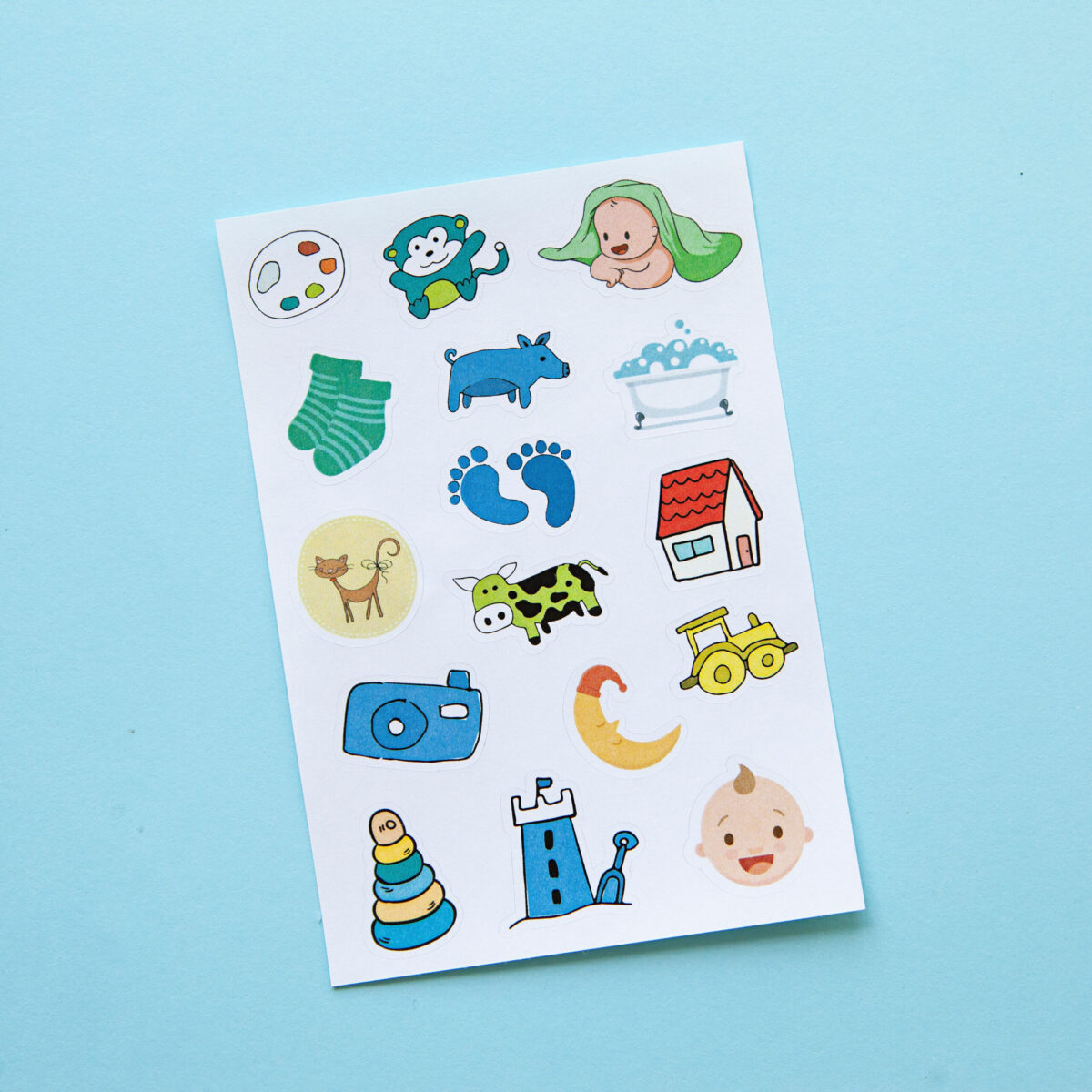 Baby Boy Scrapbook Stickers -  Singapore