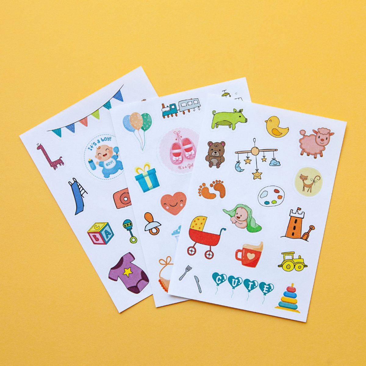 Precious Baby, girl, Baby scrapbook stickers (Paper Bliss)