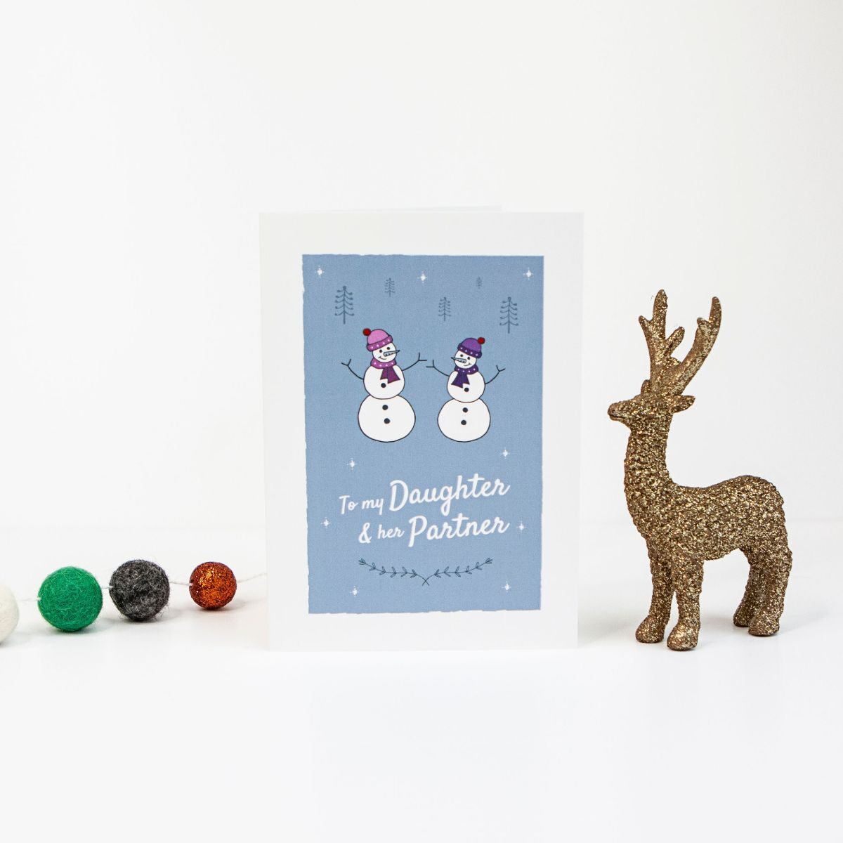 To my Gay Daughter Christmas Greetings Card