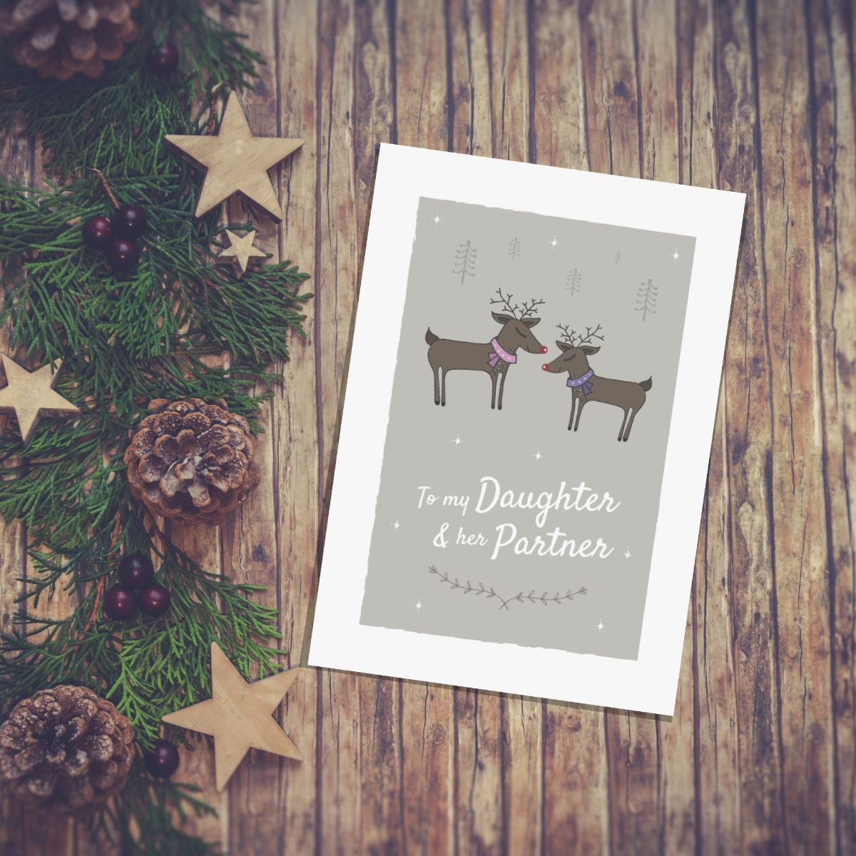 To my Lesbian Daughter and her Partner at Christmas Card